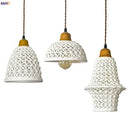 GobekUsa Ceramic LED Pendant Light for Kitchen Dining Living Room