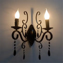 GobekUsa Crystal Deco Loft Wall Lamp for Bedroom Restaurant Aisle Cafe Sconce
