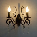 GobekUsa Crystal Deco Loft Wall Lamp for Bedroom Restaurant Aisle Cafe Sconce