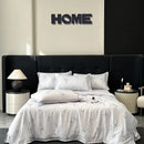 GobekUsa Cool Silk Summer Quilt Set with Sheets & Pillowcases