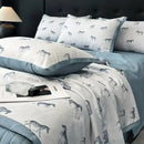 GobekUsa Cool Silk Summer Quilt Set with Sheets & Pillowcases