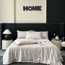GobekUsa Cool Silk Summer Quilt Set with Sheets & Pillowcases