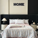 GobekUsa Cool Silk Summer Quilt Set with Sheets & Pillowcases