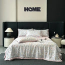 GobekUsa Cool Silk Summer Quilt Set with Sheets & Pillowcases
