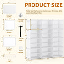 12-Cube 48 Pairs Portable Shoe Shelves with Hook by LJGDeals