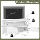 44 Inch Wooden Storage Cabinet TV Stand by LJGDeals