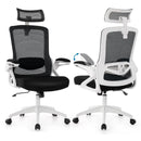 Adjustable Swivel Task Chair Ergonomic Office Chair with Adjustable Lumbar Support by LJGDeals