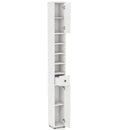 Freestanding Slim Bathroom Cabinet with Drawer and Adjustable Shelves by LJGDeals