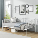Metal Daybed Twin Bed Frame Stable Steel Slats Sofa Bed by DirectDeals