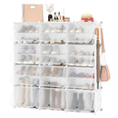 12-Cube 48 Pairs Portable Shoe Shelves with Hook by LJGDeals