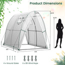 6 x 6 x 6.6 FT Outdoor Wall-in Tunnel Greenhouse by LJGDeals