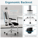 Adjustable Swivel Task Chair Ergonomic Office Chair with Adjustable Lumbar Support by LJGDeals