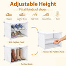 12-Cube 48 Pairs Portable Shoe Shelves with Hook by LJGDeals