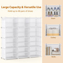 12-Cube 48 Pairs Portable Shoe Shelves with Hook by LJGDeals