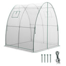 6 x 6 x 6.6 FT Outdoor Wall-in Tunnel Greenhouse