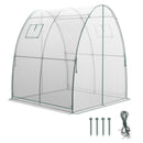 6 x 6 x 6.6 FT Outdoor Wall-in Tunnel Greenhouse by LJGDeals