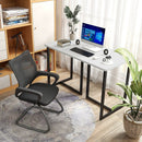 Modern Computer Desk 47 Inch Writing Study Table with Metal Frame by LJGDeals