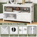 44 Inch Wooden Storage Cabinet TV Stand by LJGDeals