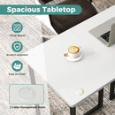 Modern Computer Desk 47 Inch Writing Study Table with Metal Frame by LJGDeals