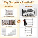 12-Cube 48 Pairs Portable Shoe Shelves with Hook by LJGDeals