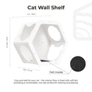 Cat Climbing Wall Shelves White