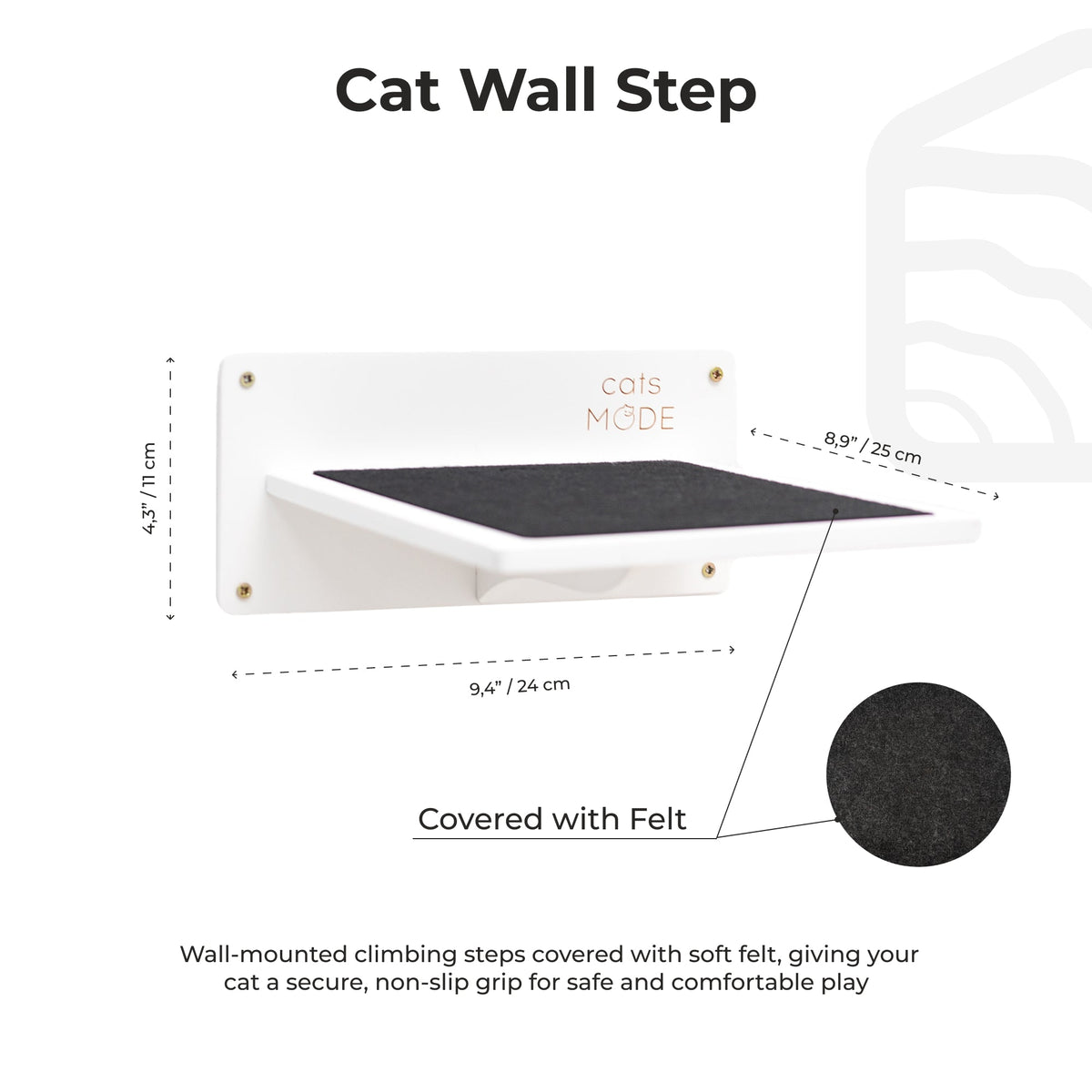 Wooden Decagon Step - White, photo 4 of 4