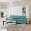 Wall Bed with Extended Sofa