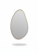Antique Brass Asymmetrical Mirror - Aesthetic Luxe Wall Mirror