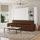 Wall Bed with Extended Sofa