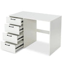 43.5 Inch Computer Desk with 4 Large Drawers-White by LJGDeals