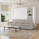 Wall Bed with Extended Sofa
