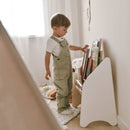 Wooden Montessori Bookshelf White by Enjoy The Wood