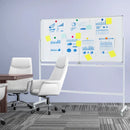 Rolling Double-Sided Magnetic Whiteboard on Wheels with Stand and Aluminum Alloy Frame by LJGDeals