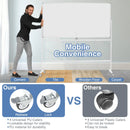 Rolling Double-Sided Magnetic Whiteboard on Wheels with Stand and Aluminum Alloy Frame by LJGDeals