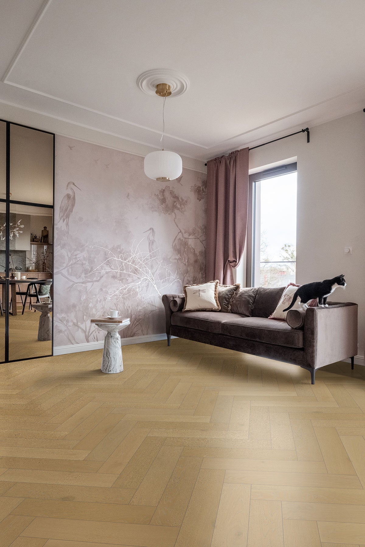 MSI Mccarran®whitlock Herringbone Engineered Hardwood Flooring, photo 8 of 22