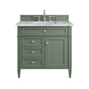 James Martin Brittany 36" Single Bathroom Vanity, Smokey Celadon
