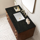 James Martin Amberly 48" Dual Mount Single Bathroom Vanity, Mid-Century Walnut