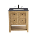 James Martin Breckenridge 30" Single Bathroom Vanity, Light Natural Oak
