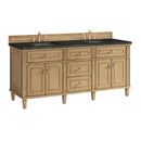 James Martin Lorelai 72" Double Bathroom Vanity, Light Natural Oak