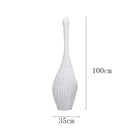 GobekUsa Bamboo Floor Lamp: Unique Rattan Light for Living Room, Bedroom, Teahouse Decor