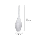 GobekUsa Bamboo Floor Lamp: Unique Rattan Light for Living Room, Bedroom, Teahouse Decor