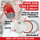 100 Count: 50 Regular Mouth + 50 Wide Mouth Canning Lids