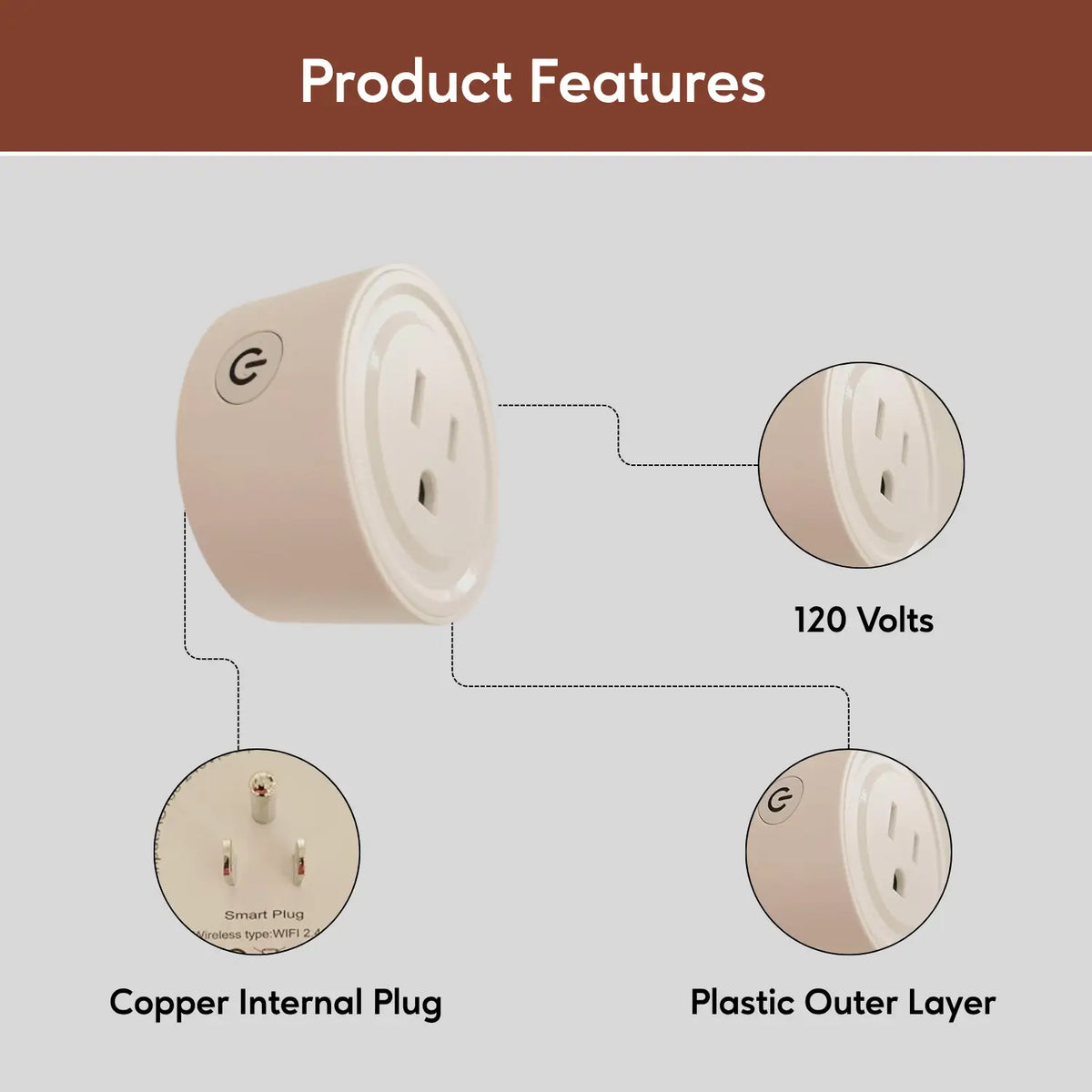 WiFi Round Smart Plug, photo 4 of 12