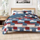 Americana Patchwork Quilt Set - Lowel Collection by Great Bay Home