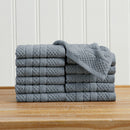100% Cotton Checkered Jacquard Bath Towel Set - Giuliana Collection by Great Bay Home