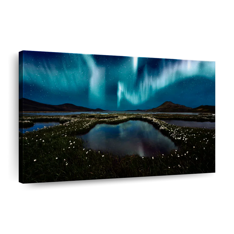 Landmannalaugar Northern Lights Wall Art