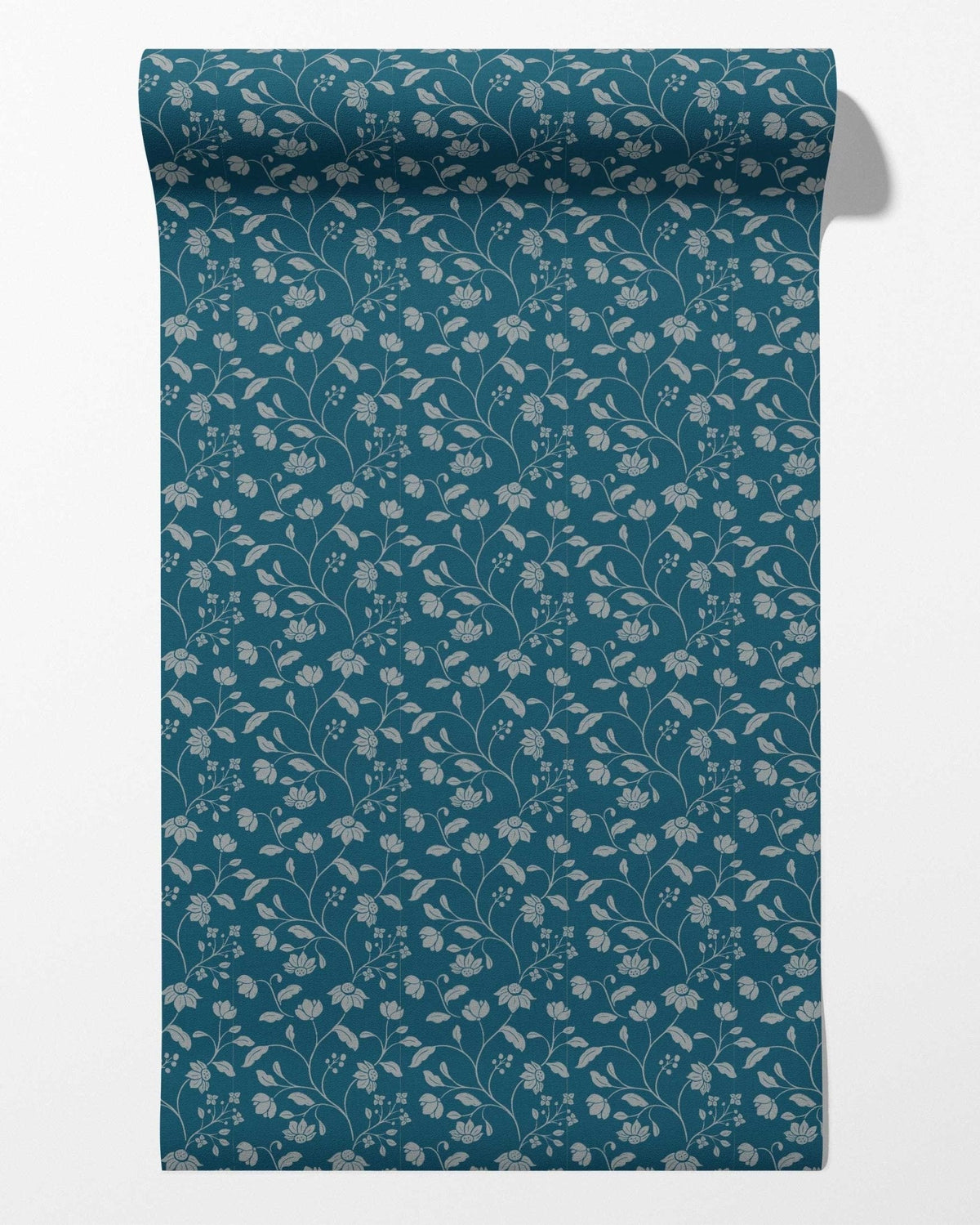 Wild Geranium Wallpaper in Bay Blue, photo 4 of 4