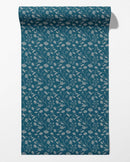 Wild Geranium Wallpaper in Bay Blue