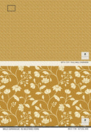 Wild Geranium Wallpaper in Mustard Fern