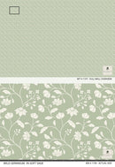 Wild Geranium Wallpaper in Soft Sage